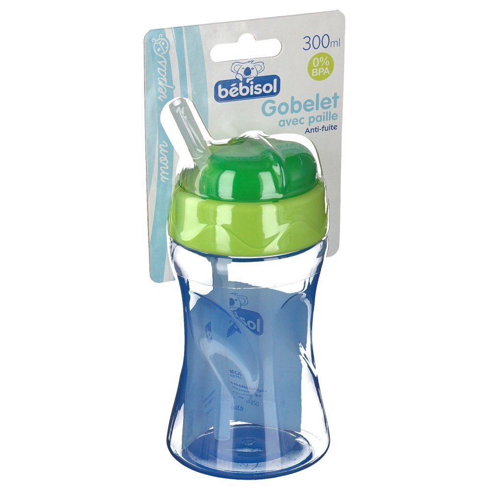 bébisol Gobelet avec paille 300 ml (Couleur non sélectionnable)