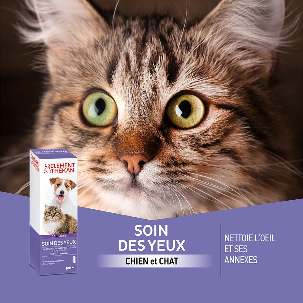 Clement Thekan Solution Nettoyante Yeux Chien Chat 100ml