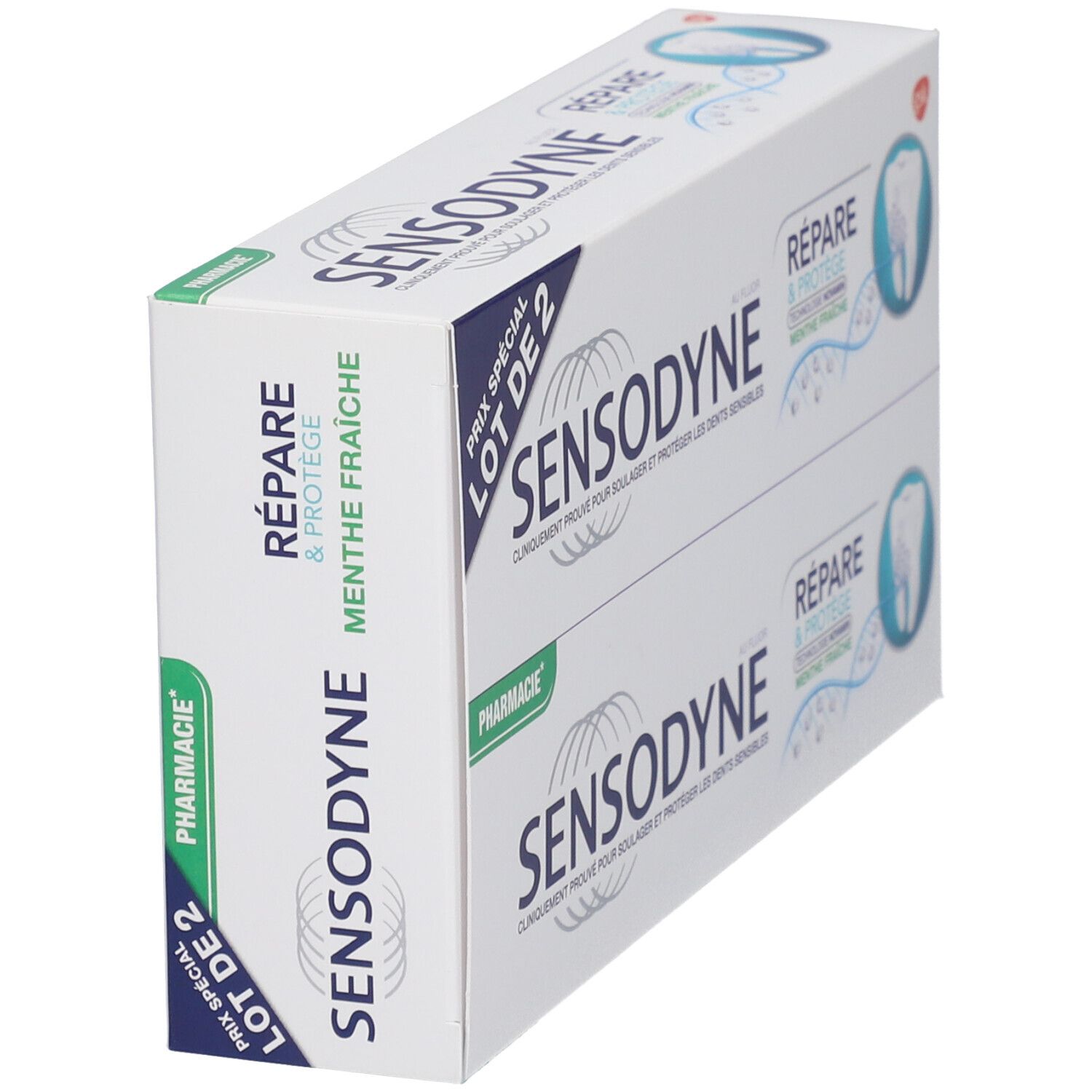 Sensodyne Dentifrice Répare et Protège Menthe Fraîche