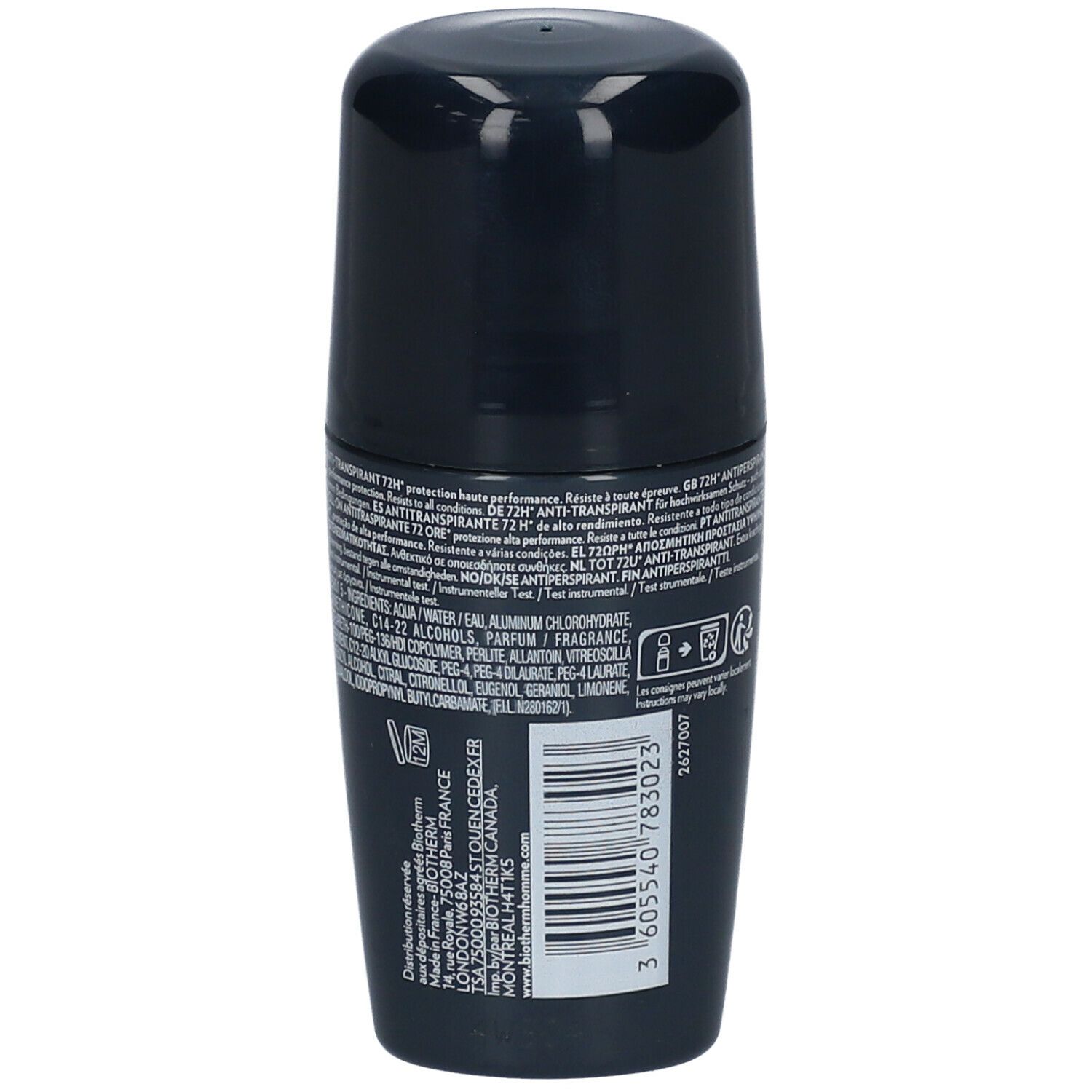 BIOTHERM HOMME DAY CONTROL Déodorant 72 H Roll-On