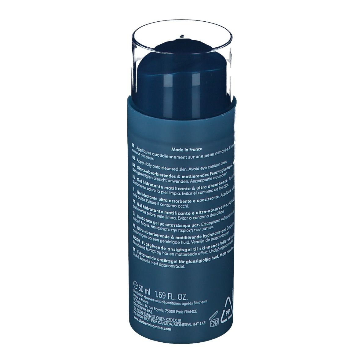 Biotherm HOMME T-PUR Anti-Oil & Wet Soin Hydratant