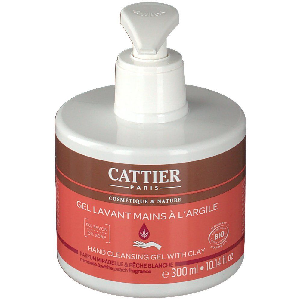 Cattier Gel lavant mains à l'argile