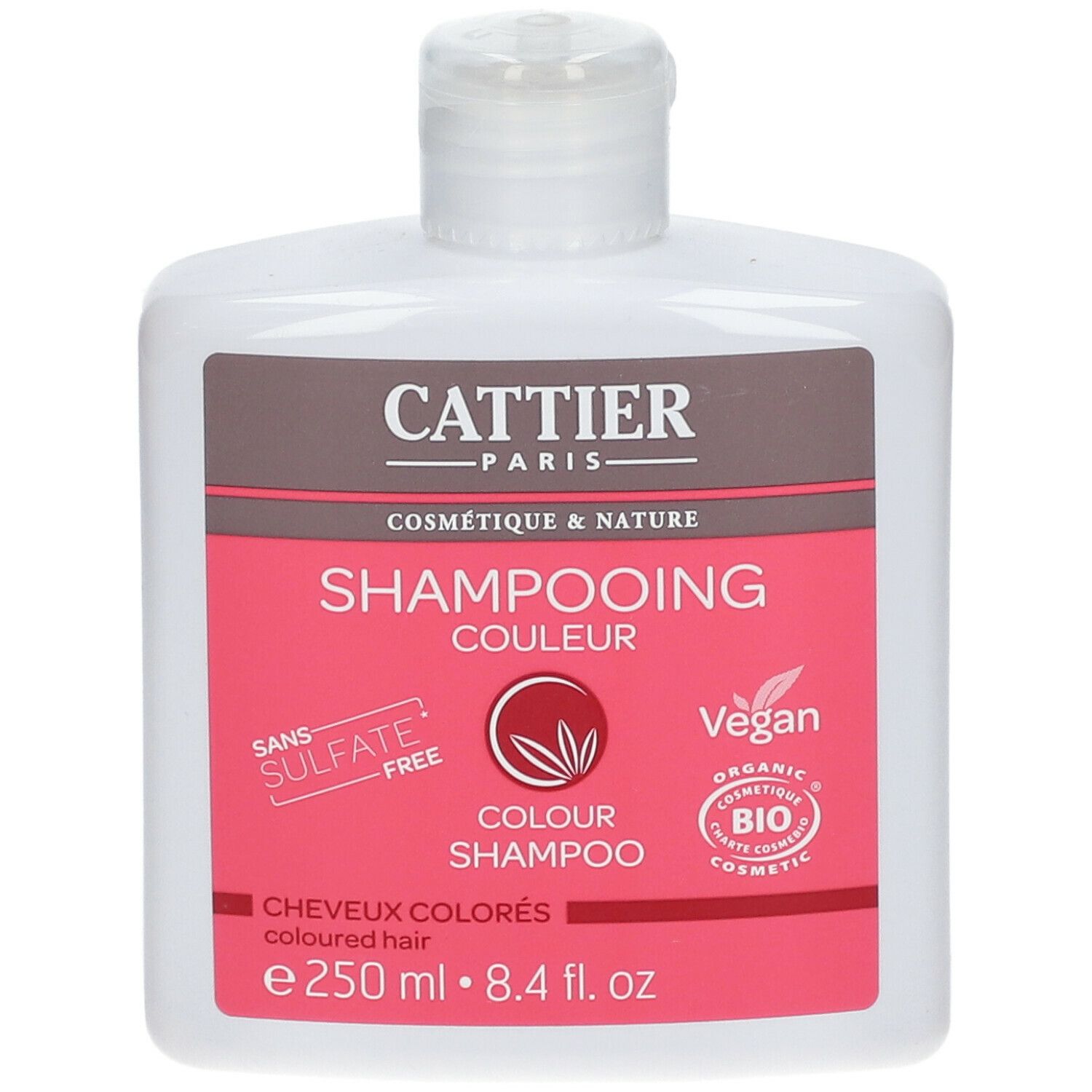 CATTIER Shampooing Couleur - 0% Sulfate Cheuveux Colorés