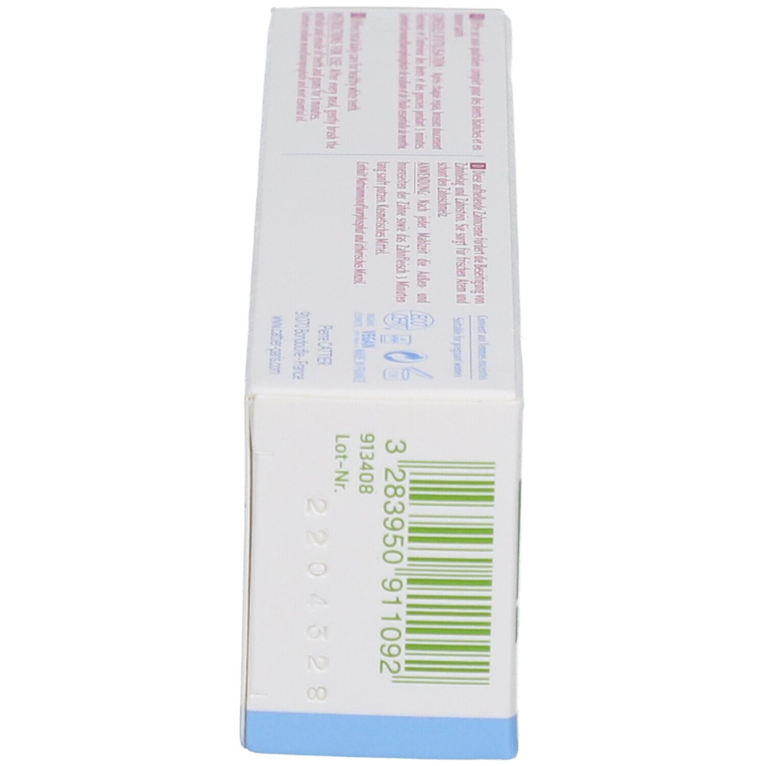 Cattier Eridène Dentifrice blanchissant Haleine fraîche