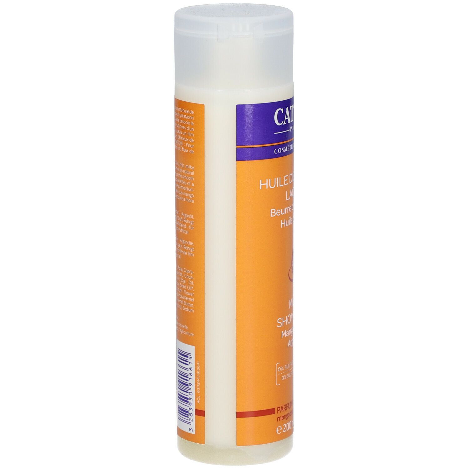 Cattier Huile de douche lactée Bio