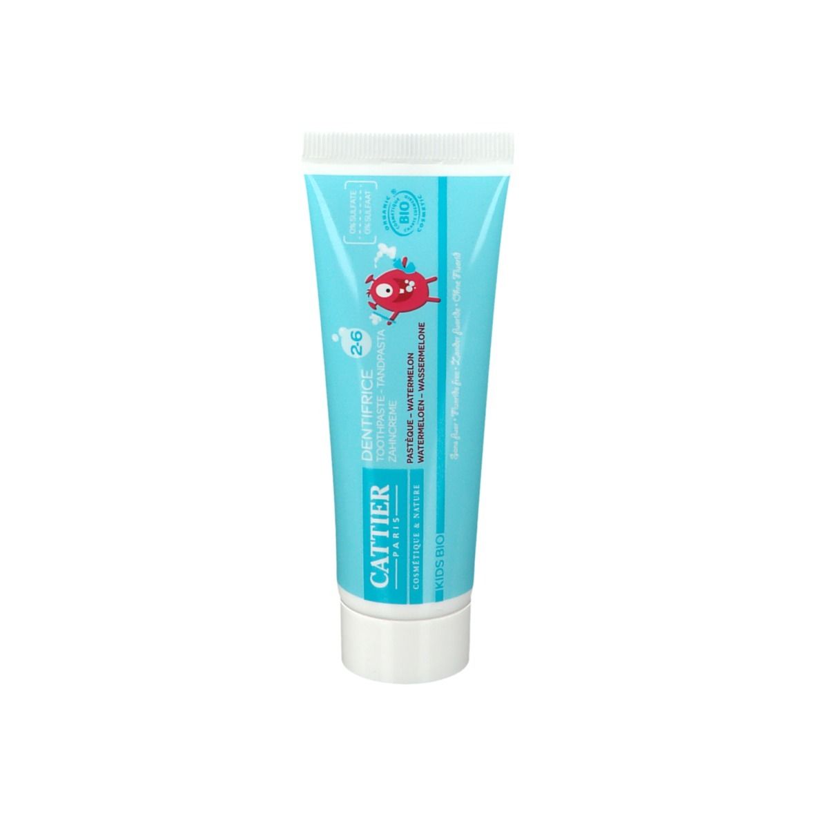 Cattier Dentifrice 2 - 6 ans Goût Pastèque
