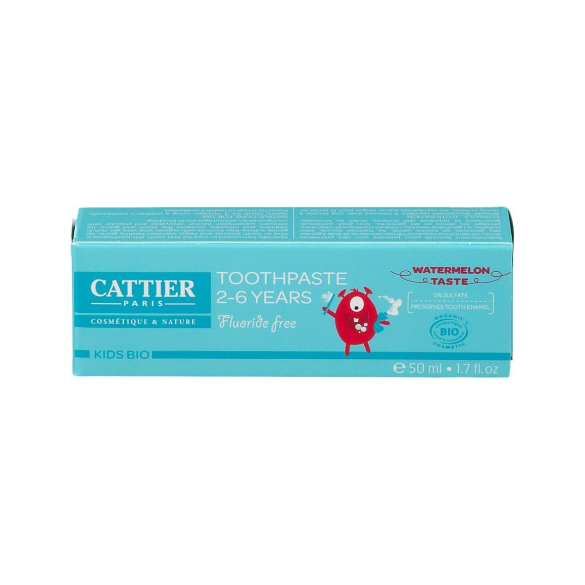 Cattier Dentifrice 2 - 6 ans Goût Pastèque