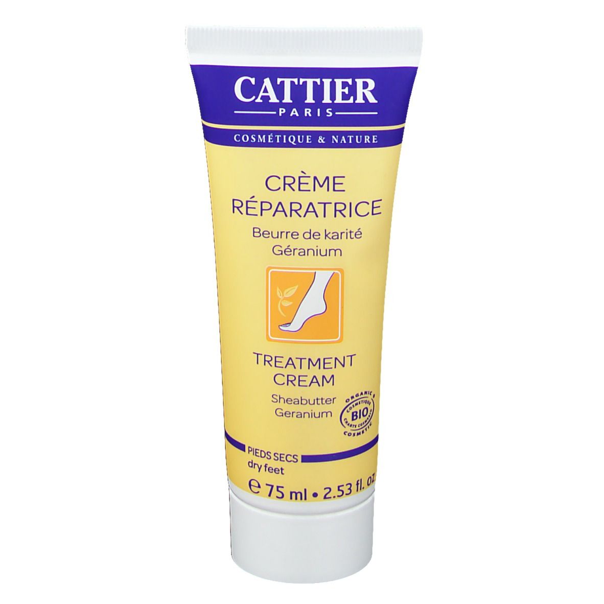 Cattier Crème réparatrice pieds secs