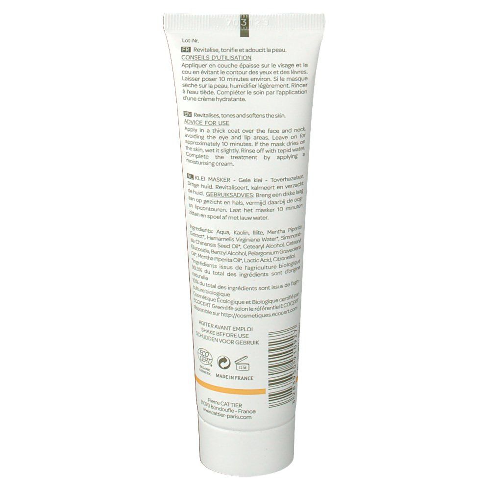 Cattier Masque argile jaune