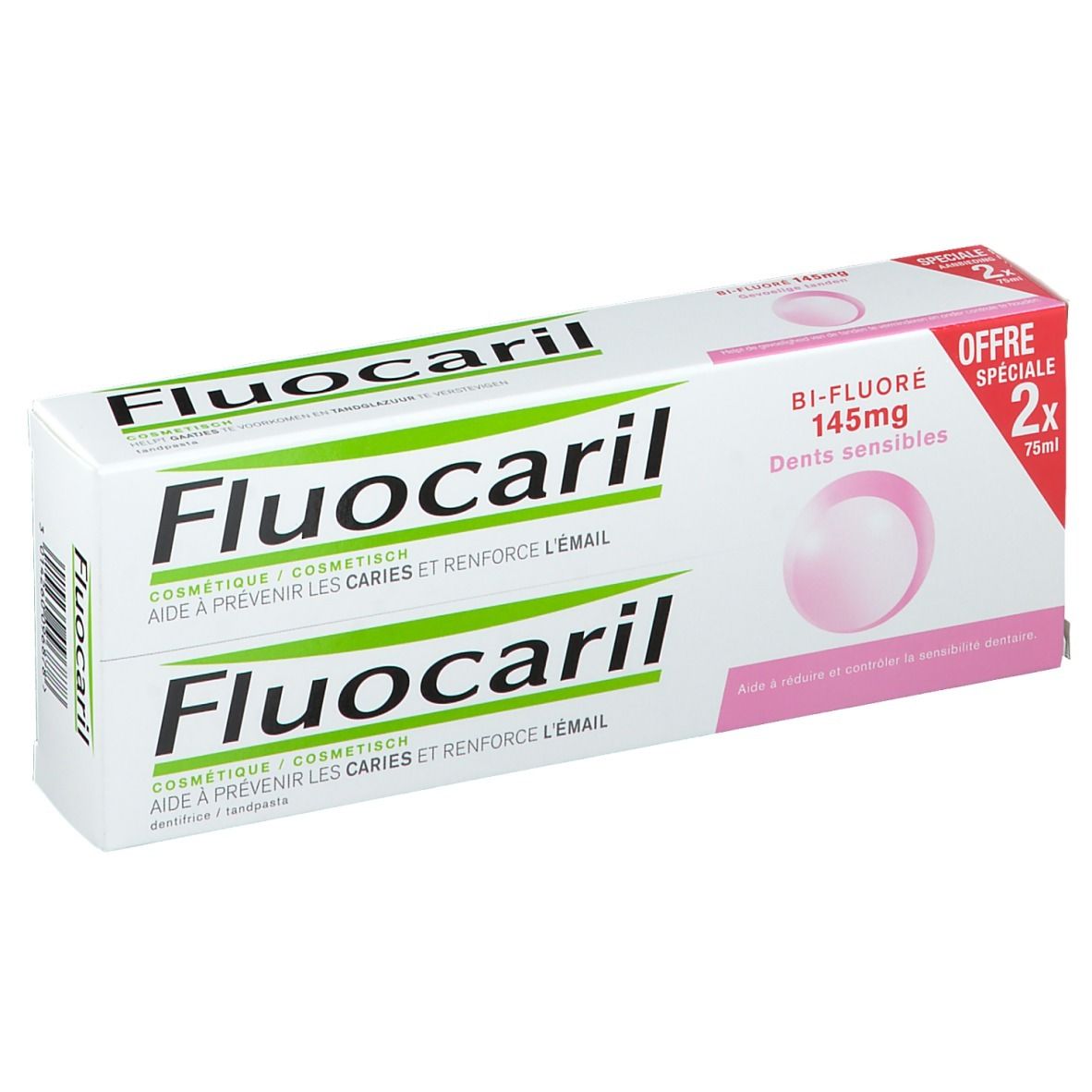 Fluocaril Bi-Fluoré 145 mg dentifrice Dents Sensibles