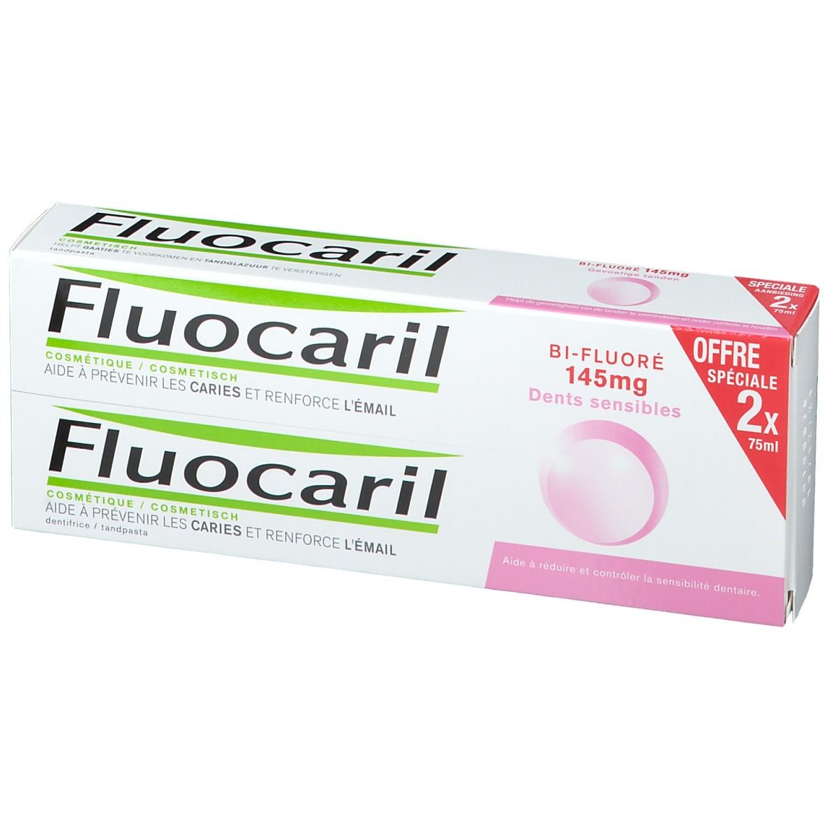 Fluocaril Bi-Fluoré 145 mg dentifrice Dents Sensibles