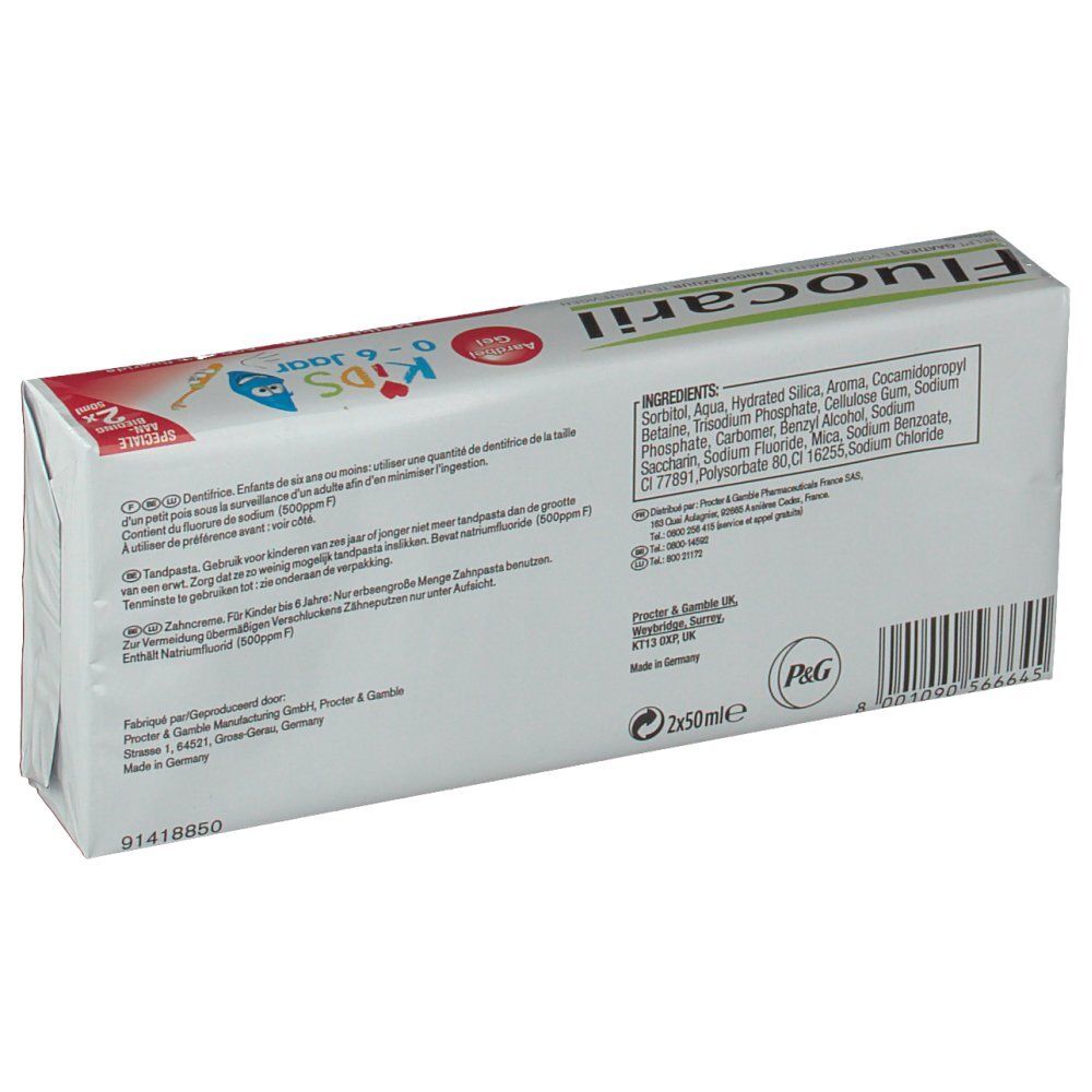 Fluocaril Kids Dentifrice Goût Fraise