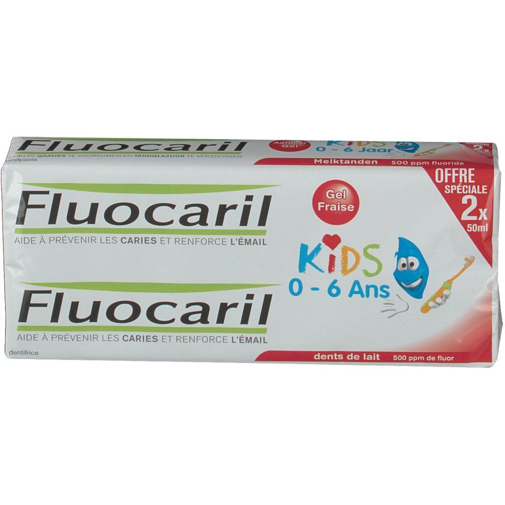 Fluocaril Kids Dentifrice Goût Fraise