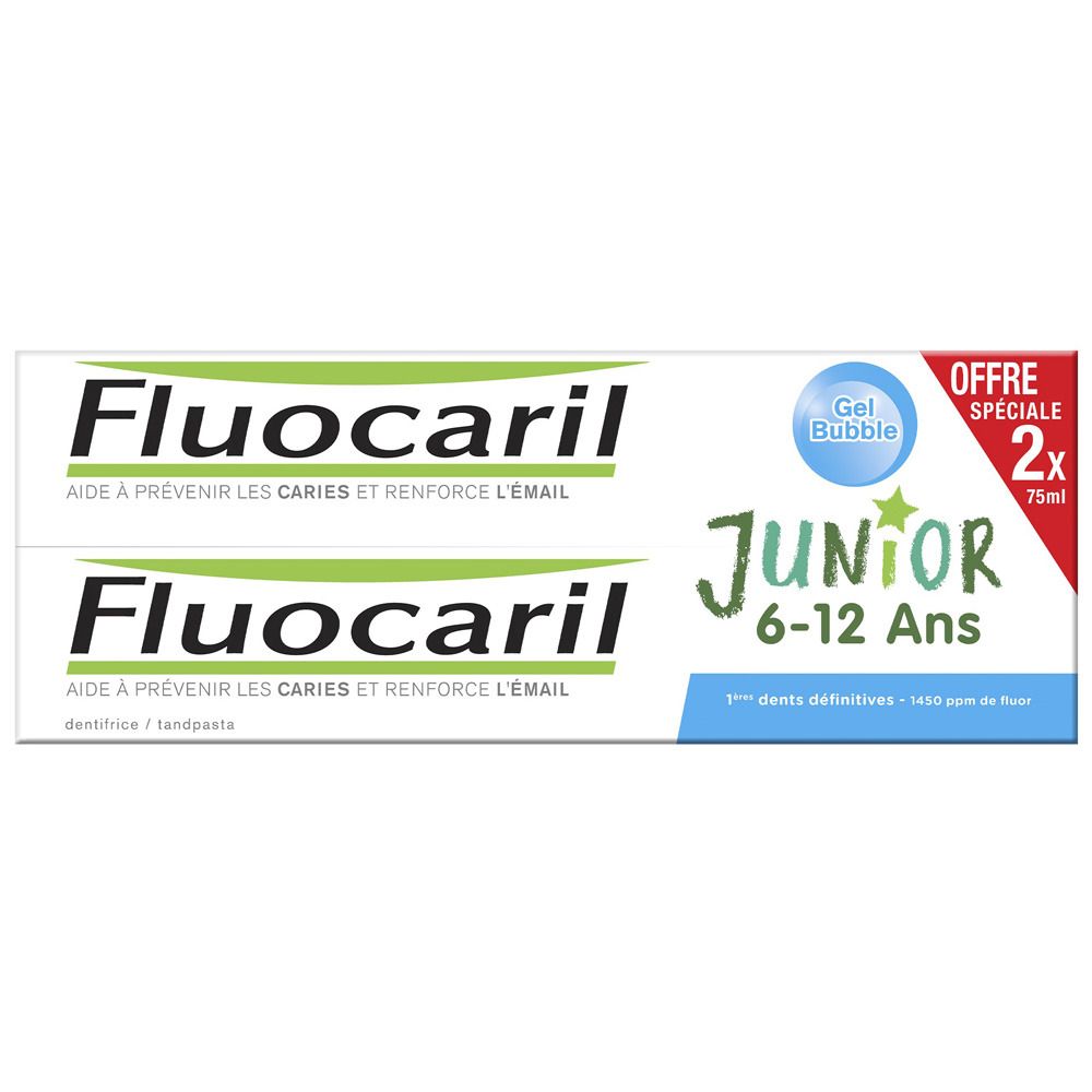 Fluocaril Dentifrice Junior Goût Bubble Gum