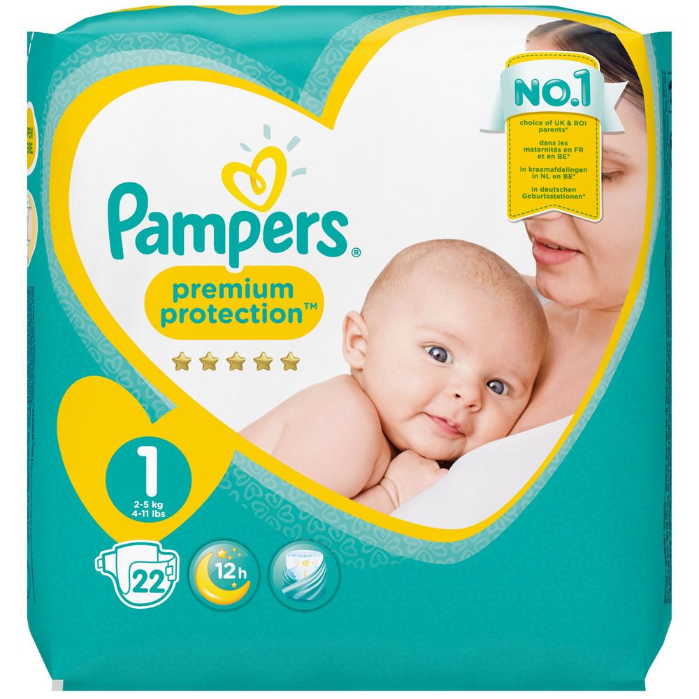 COUCHES BEBE PAMPERS PREMIUM TAILLE 1