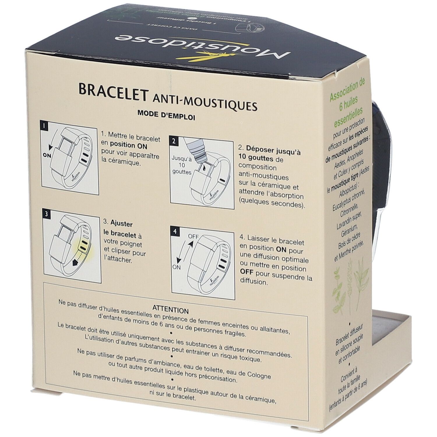 Moustidose Set bracelet anti-moustiques