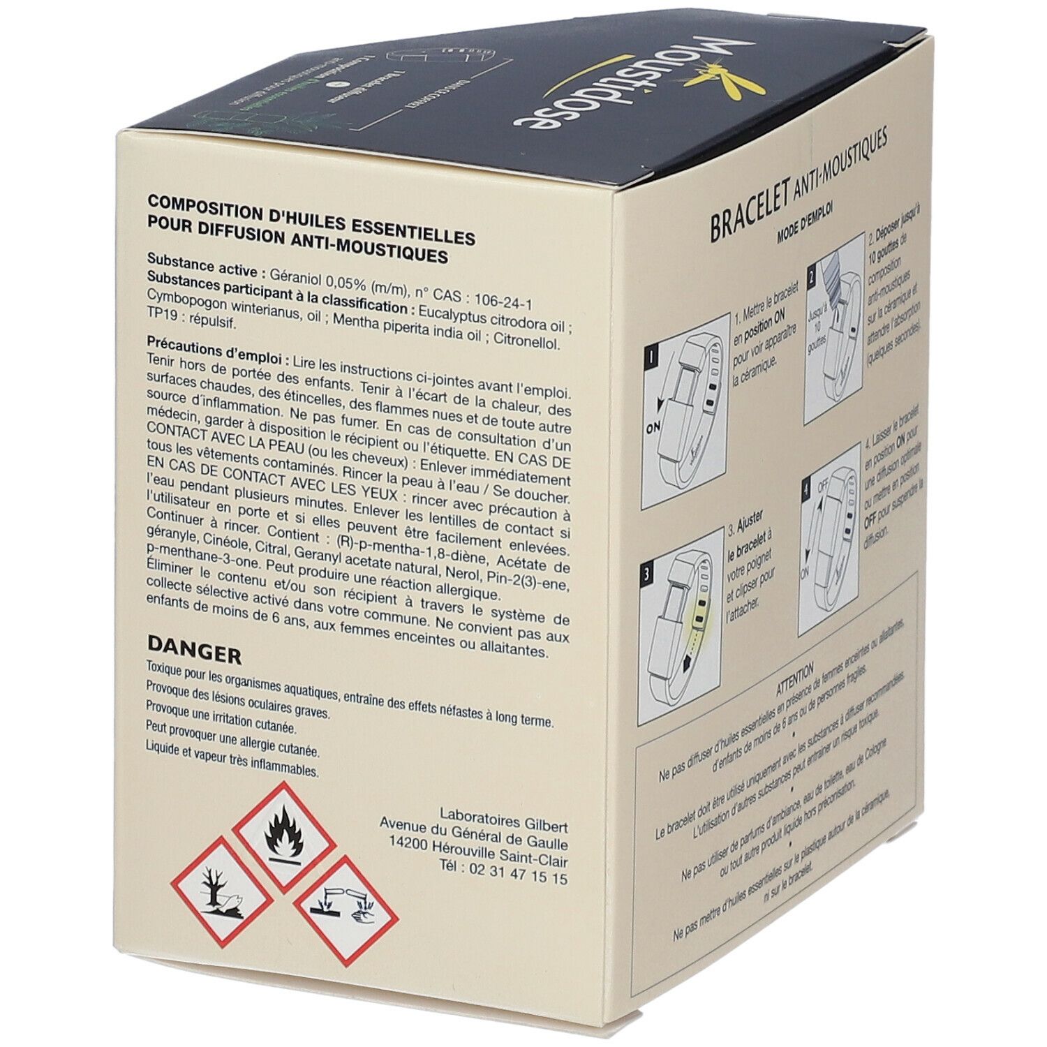 Moustidose Set bracelet anti-moustiques