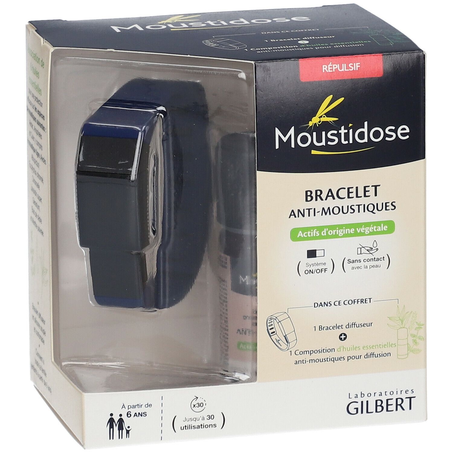 Moustidose Set bracelet anti-moustiques