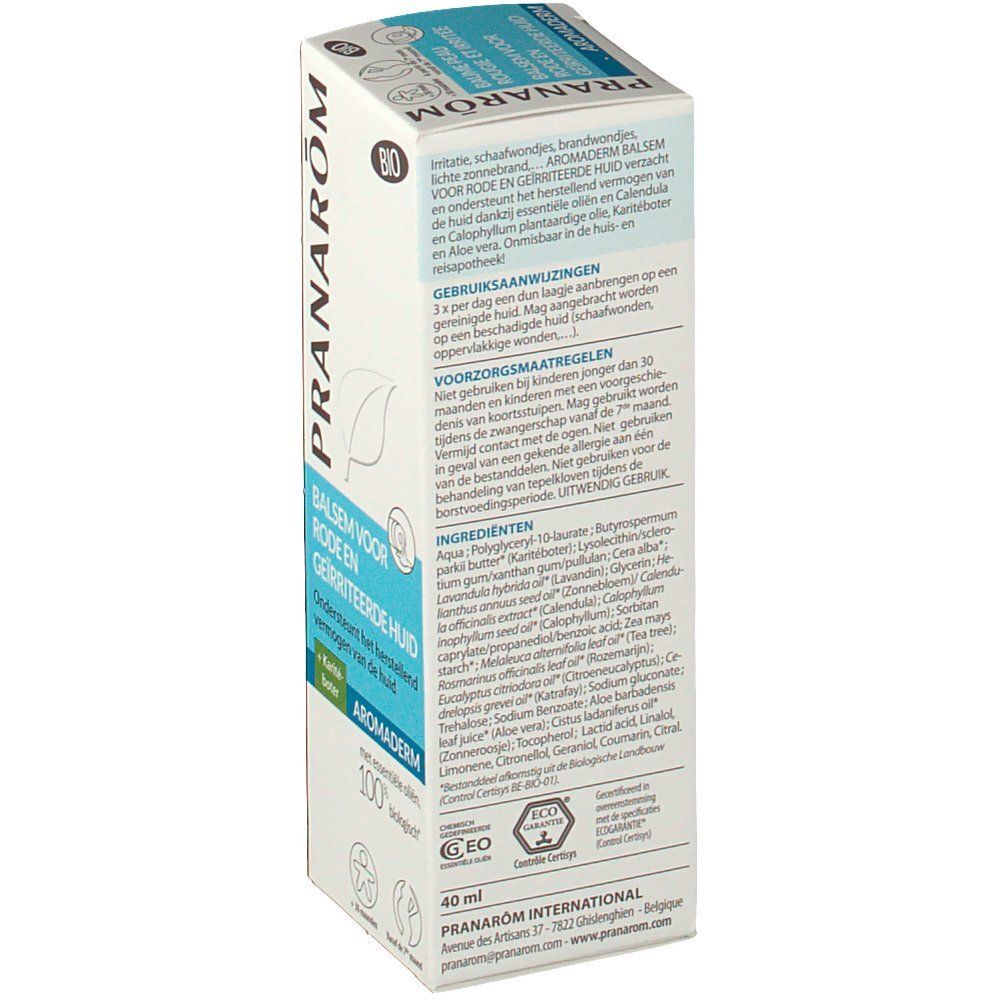 Pranarom Aromaderm Baume peau rougie et irritée