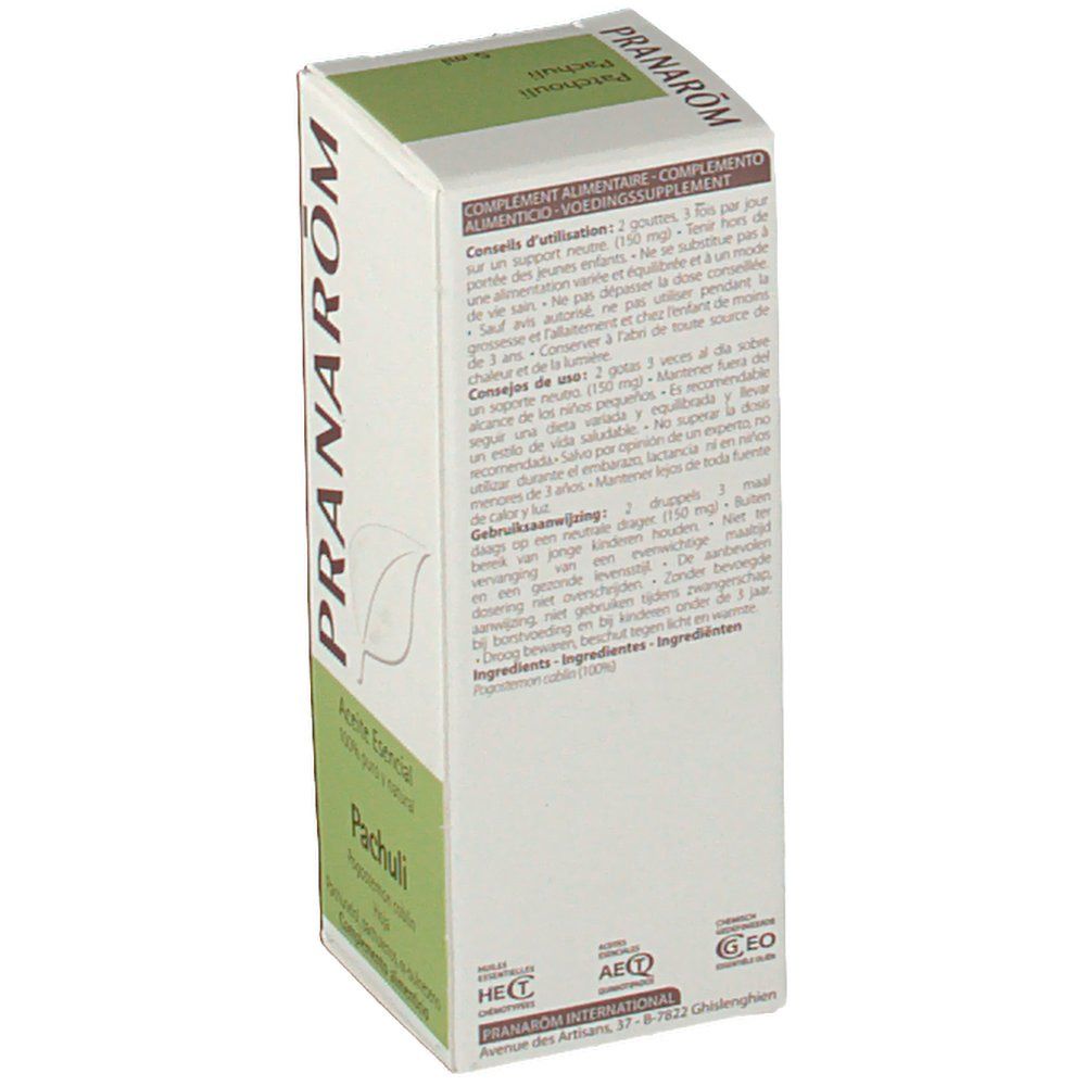 Pranarom Huile Essentielle Patchouli