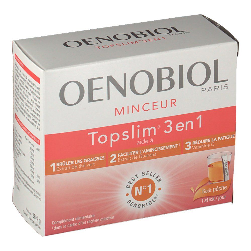 Oenobiol Minceur Topslim® 3 en 1 pêche