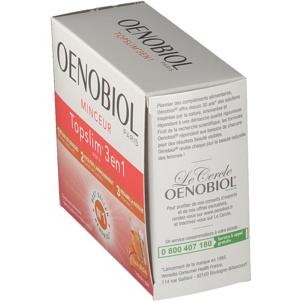 Oenobiol Minceur Topslim® 3 en 1 pêche