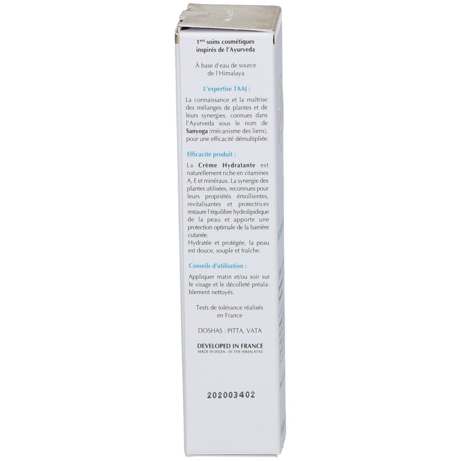 TAAJ Kashemire Crème hydratante