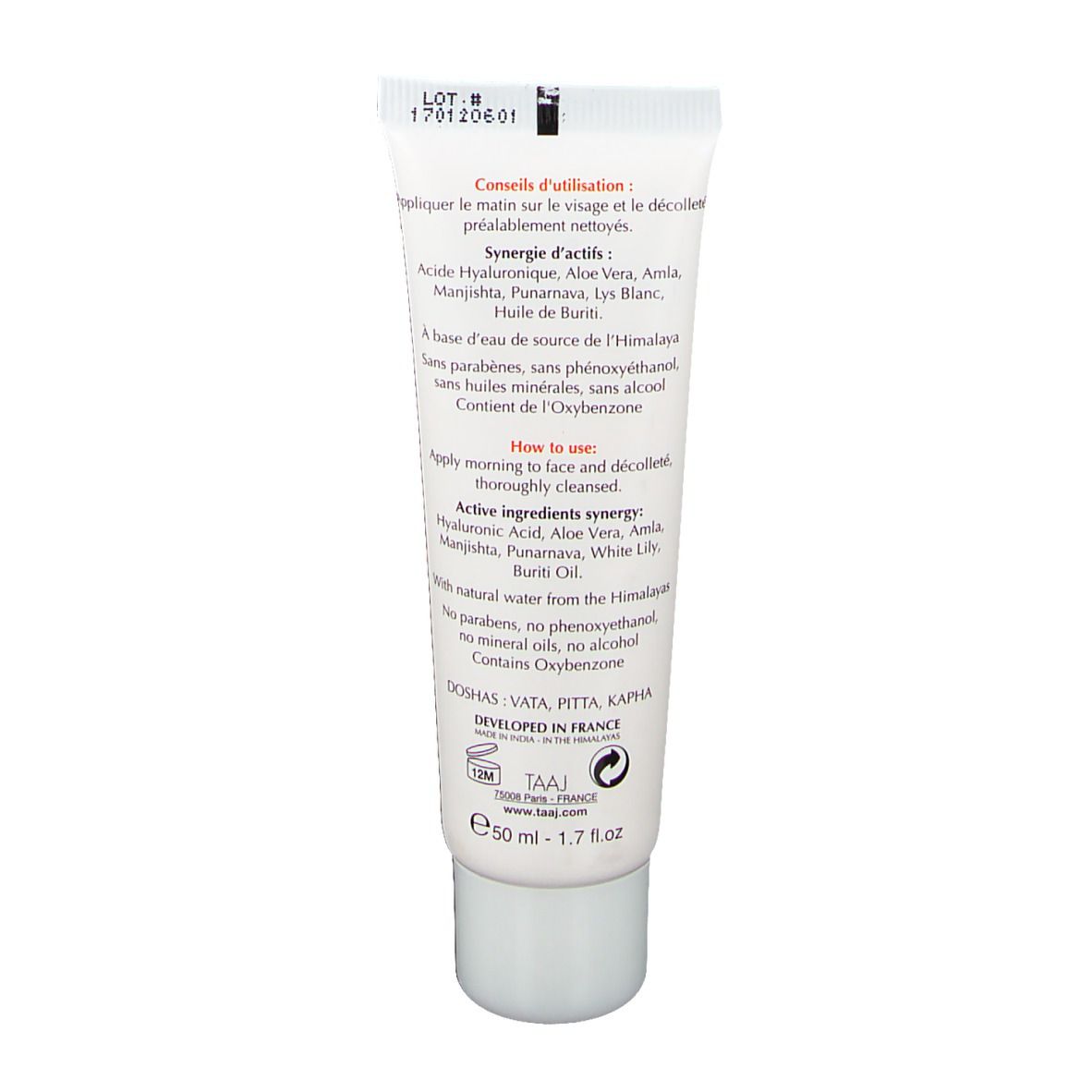 TAAJ Kerala Crème Éclat jour - SPF15