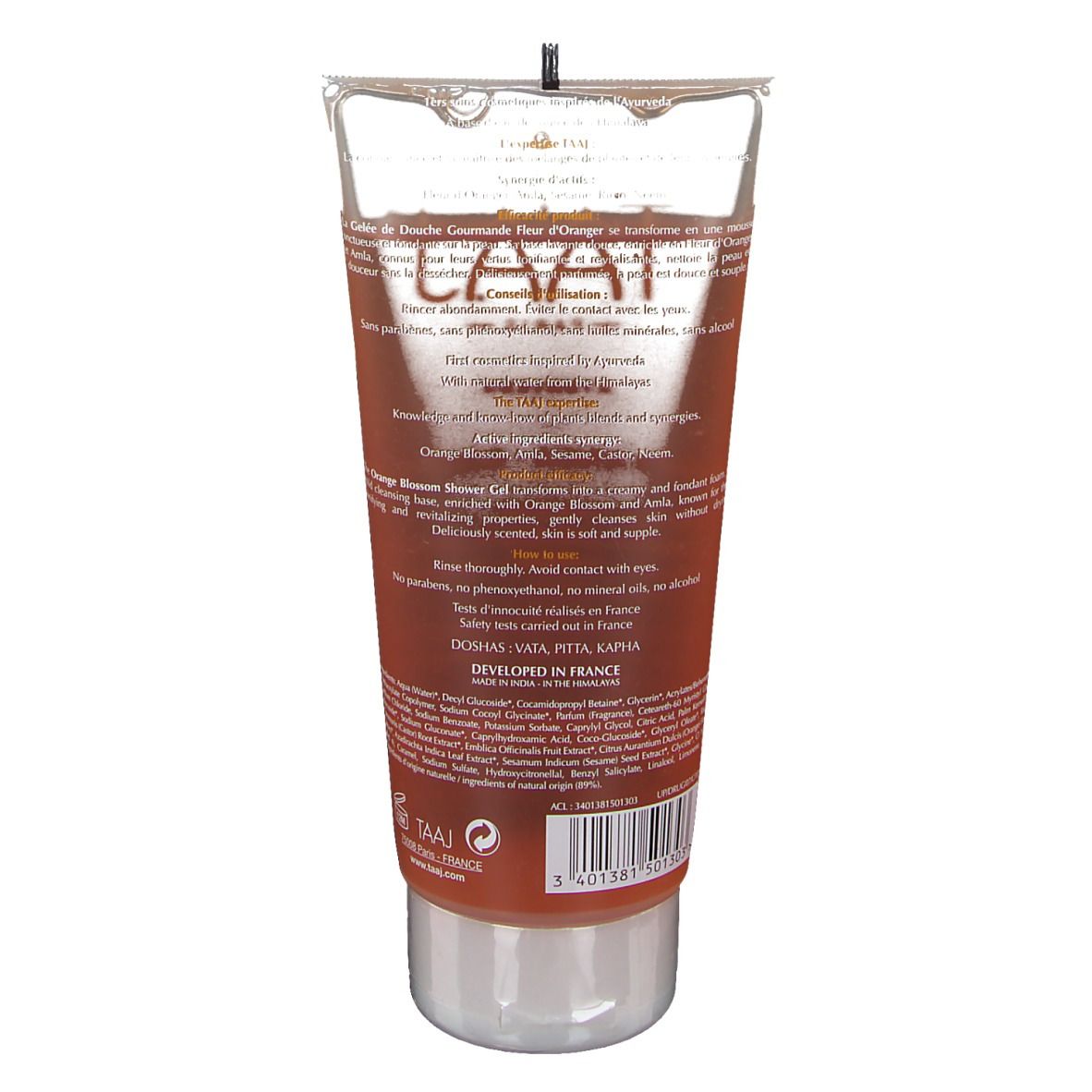 TAAJ Abhyanga - Body Gelée de Douche Gourmande Fleur d'Oranger