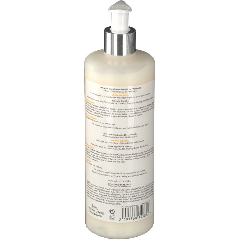 TAAJ Abhyanga - Body Lait frais hydratant à l'Aloe Vera