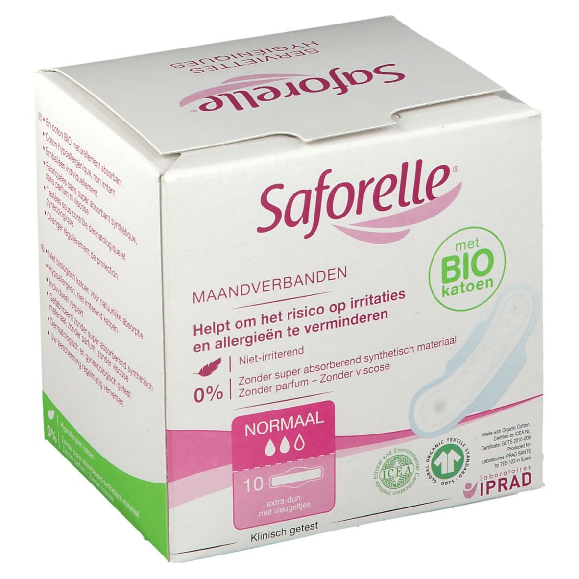 Saforelle® Coton Protect Serviettes Hygiéniques