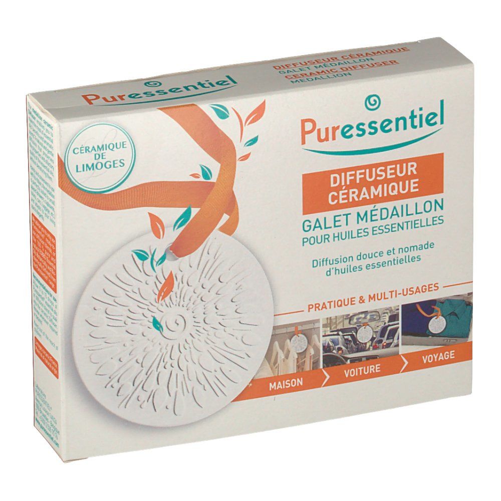 Puressentiel Diffuseur céramique Galet Médaillon