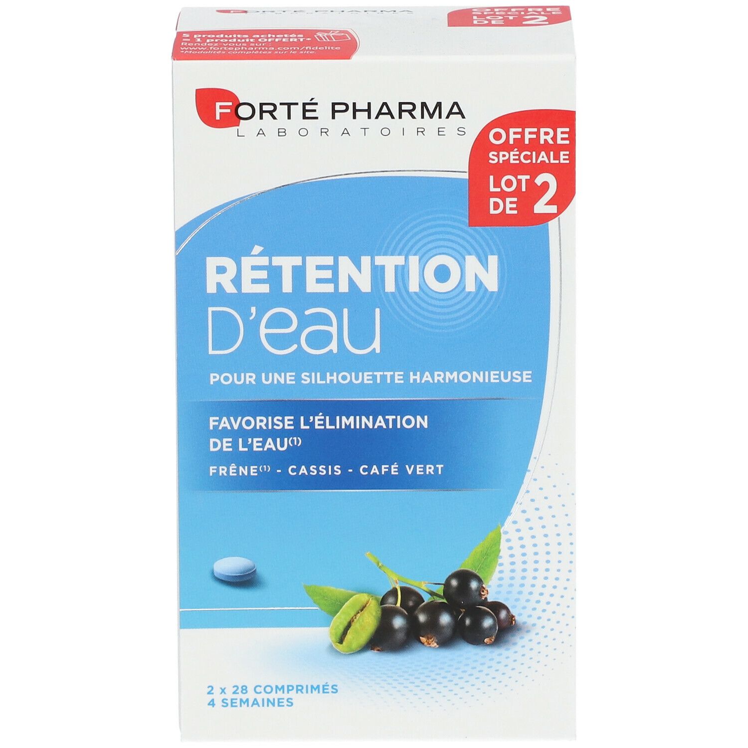Forté Pharma Minceur Rétention d'Eau 45+