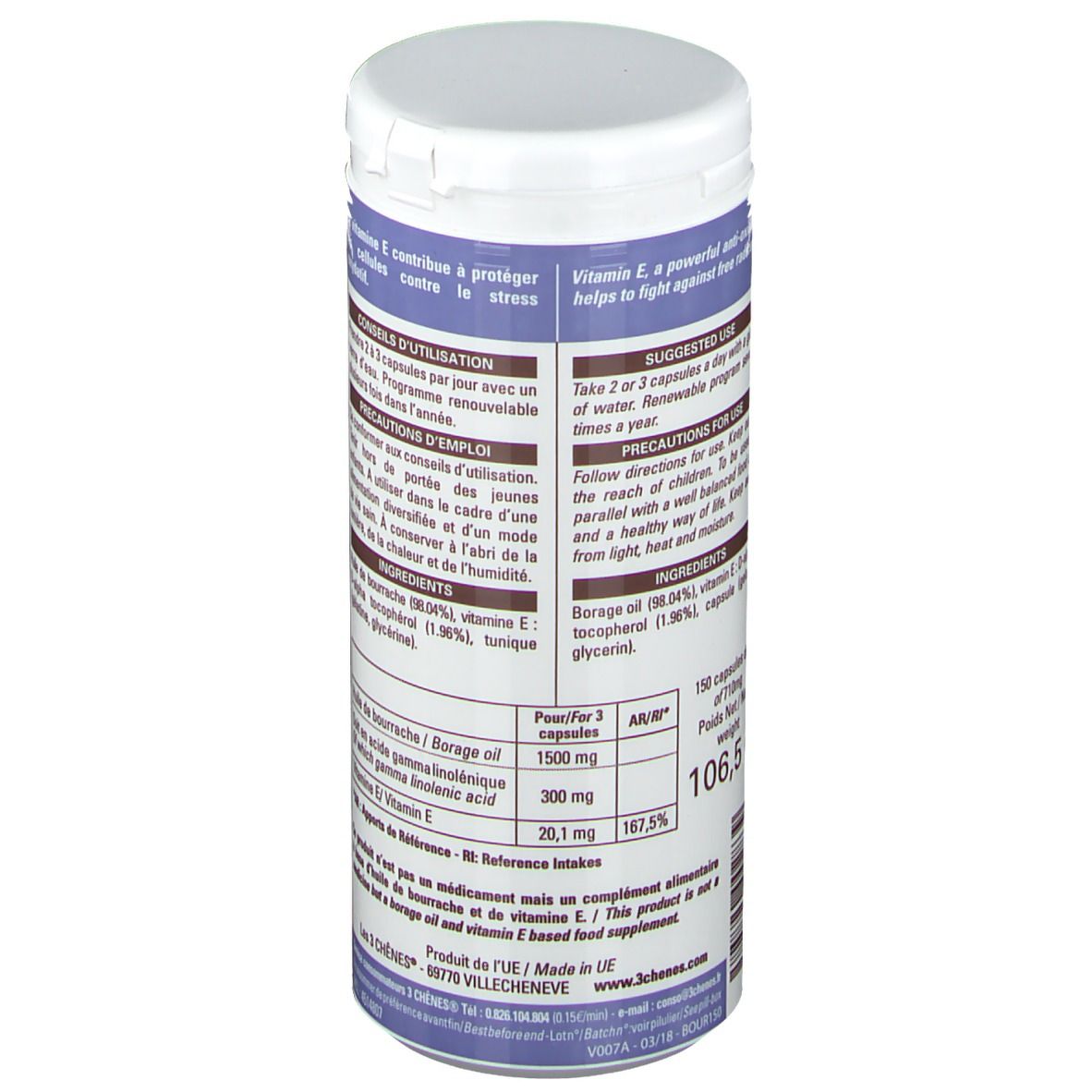 3 Chênes® Huile Bourrache