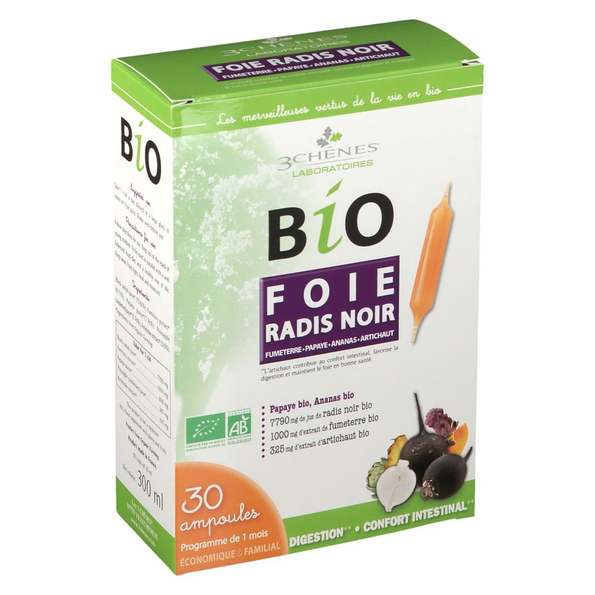 3 Chênes Bio Foie Radis Noir