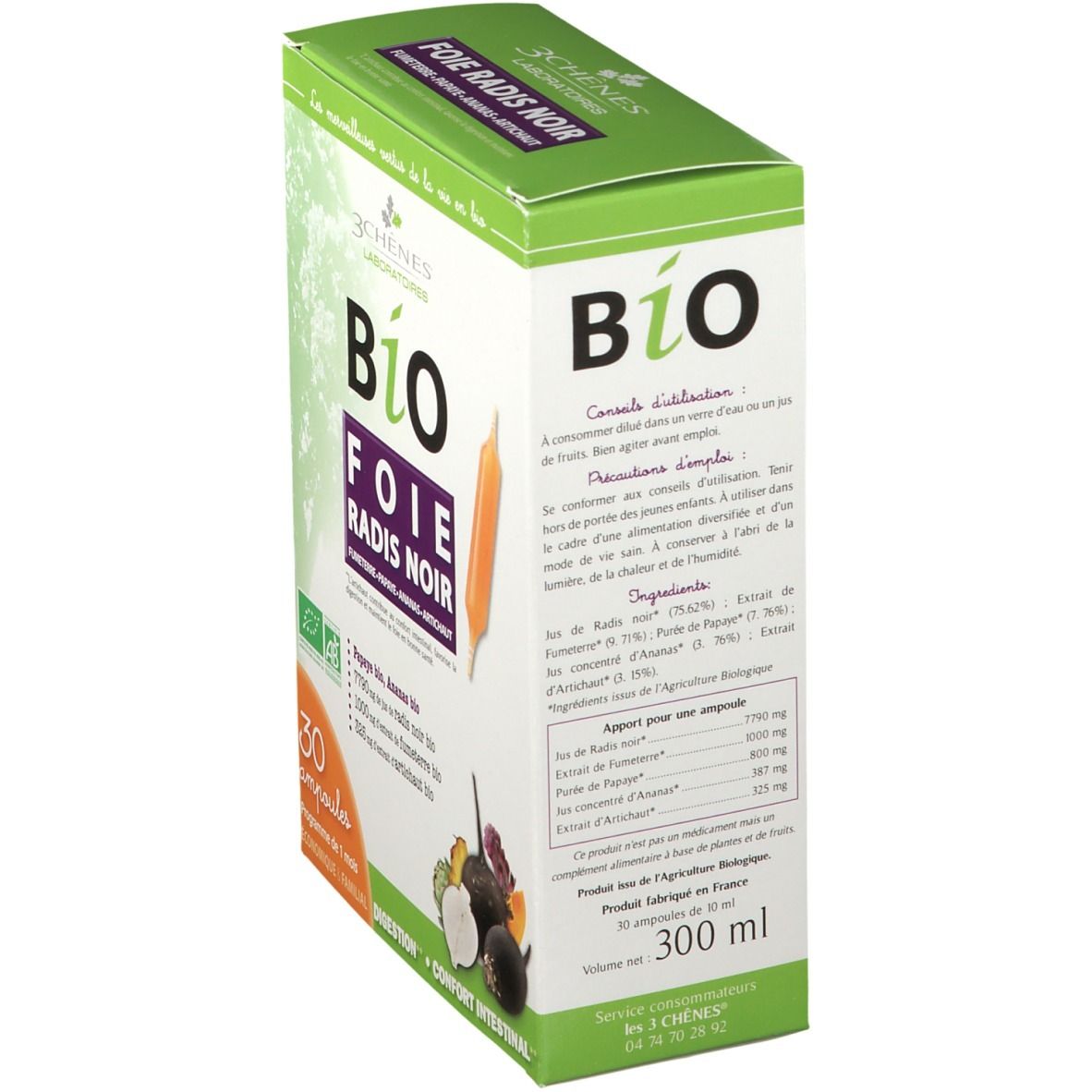 3 Chênes Bio Foie Radis Noir