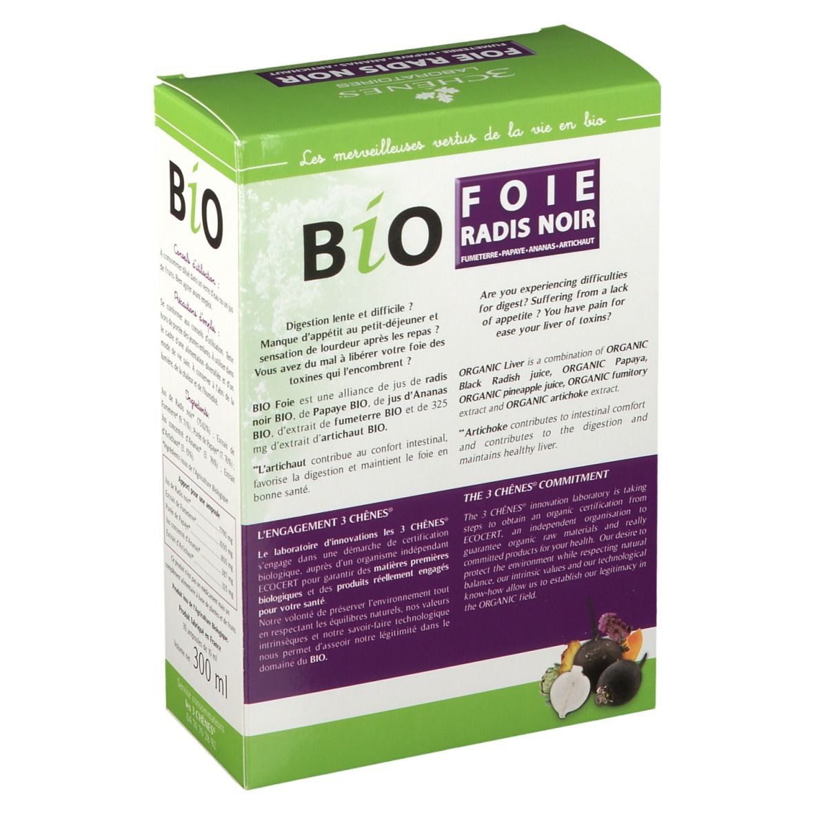 3 Chênes Bio Foie Radis Noir
