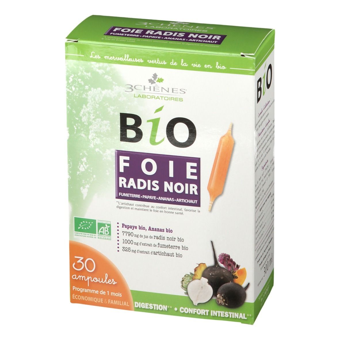 3 Chênes Bio Foie Radis Noir