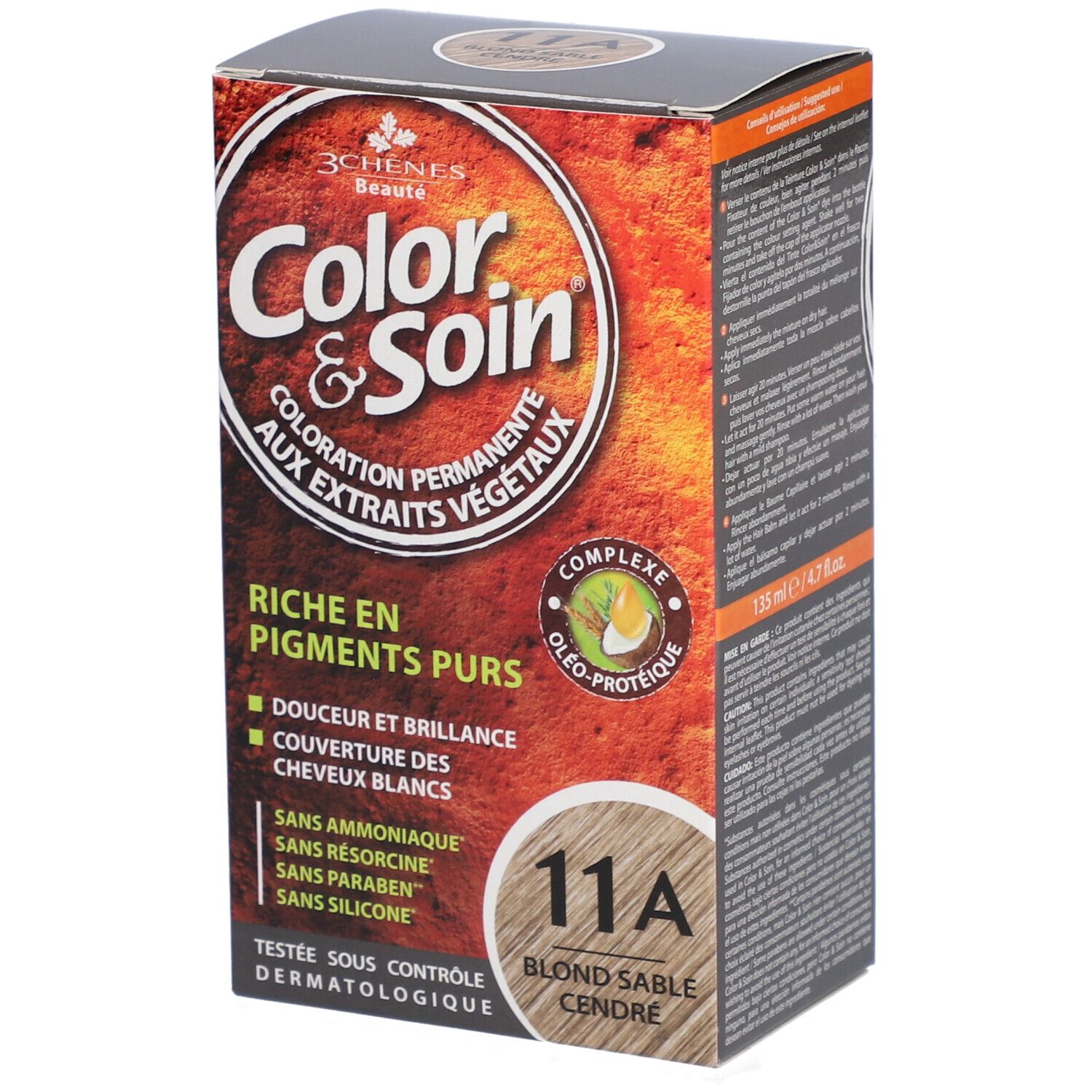 Les 3 Chênes Color & soin 11A blond sable cendré
