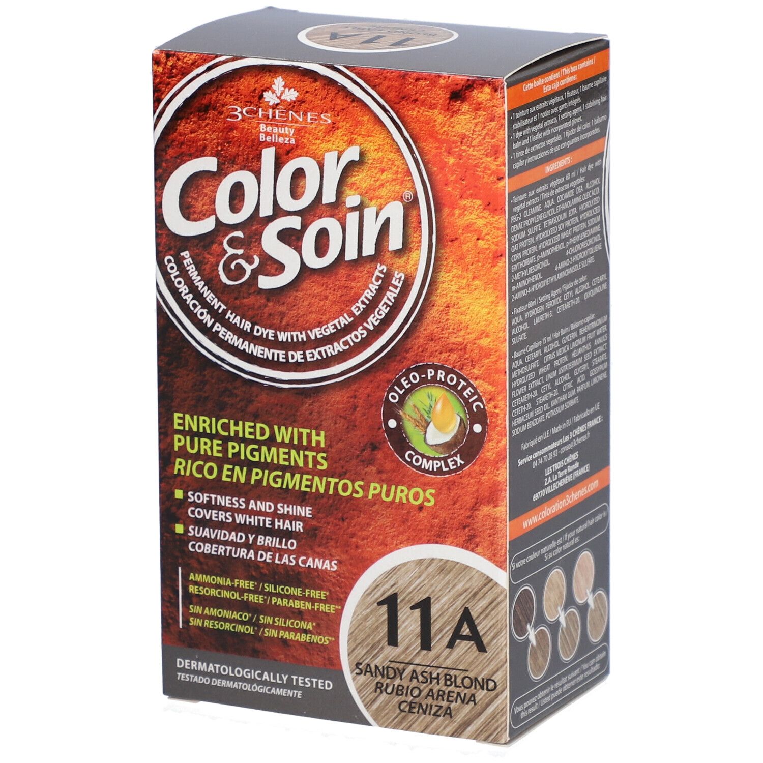 Les 3 Chênes Color & soin 11A blond sable cendré