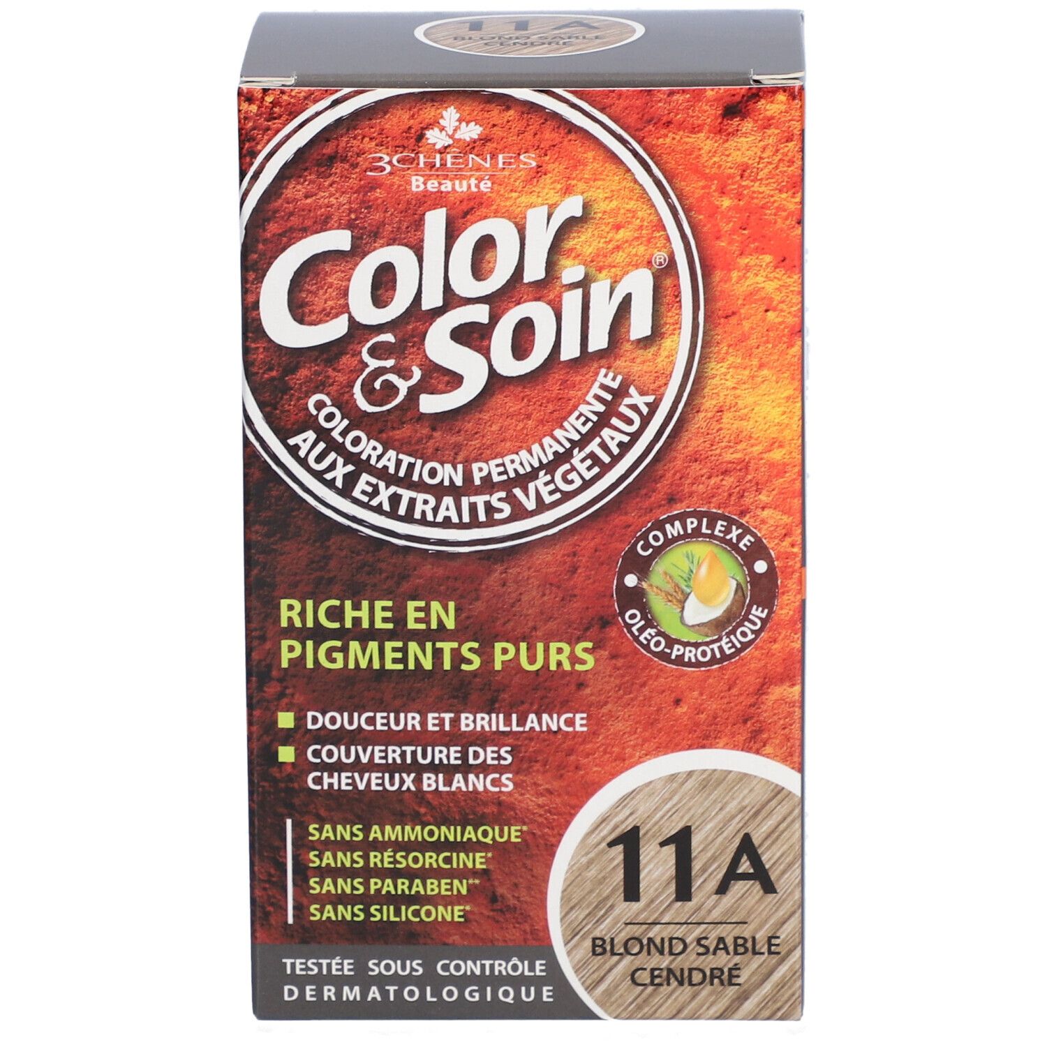 Les 3 Chênes Color & soin 11A blond sable cendré