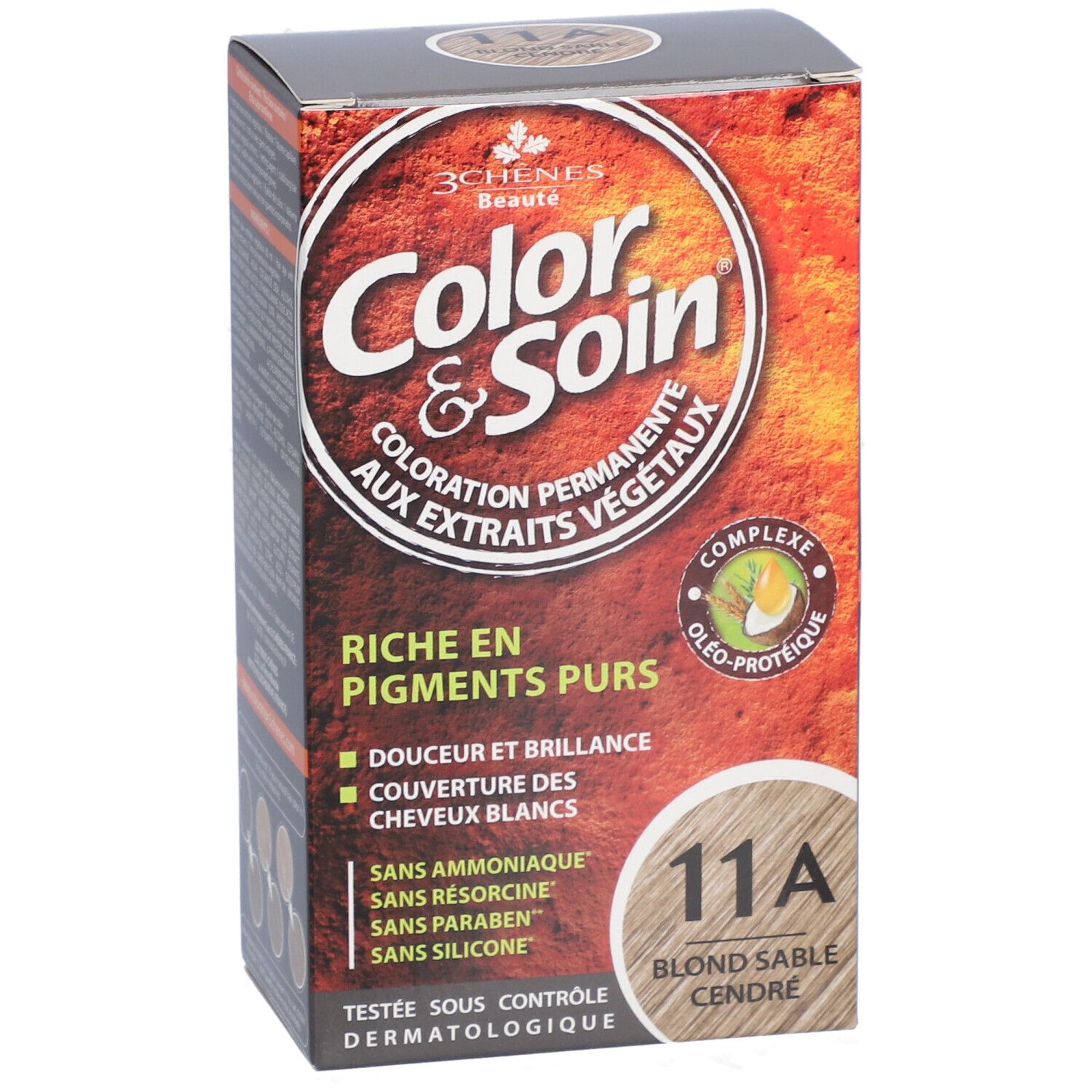 Les 3 Chênes Color & soin 11A blond sable cendré