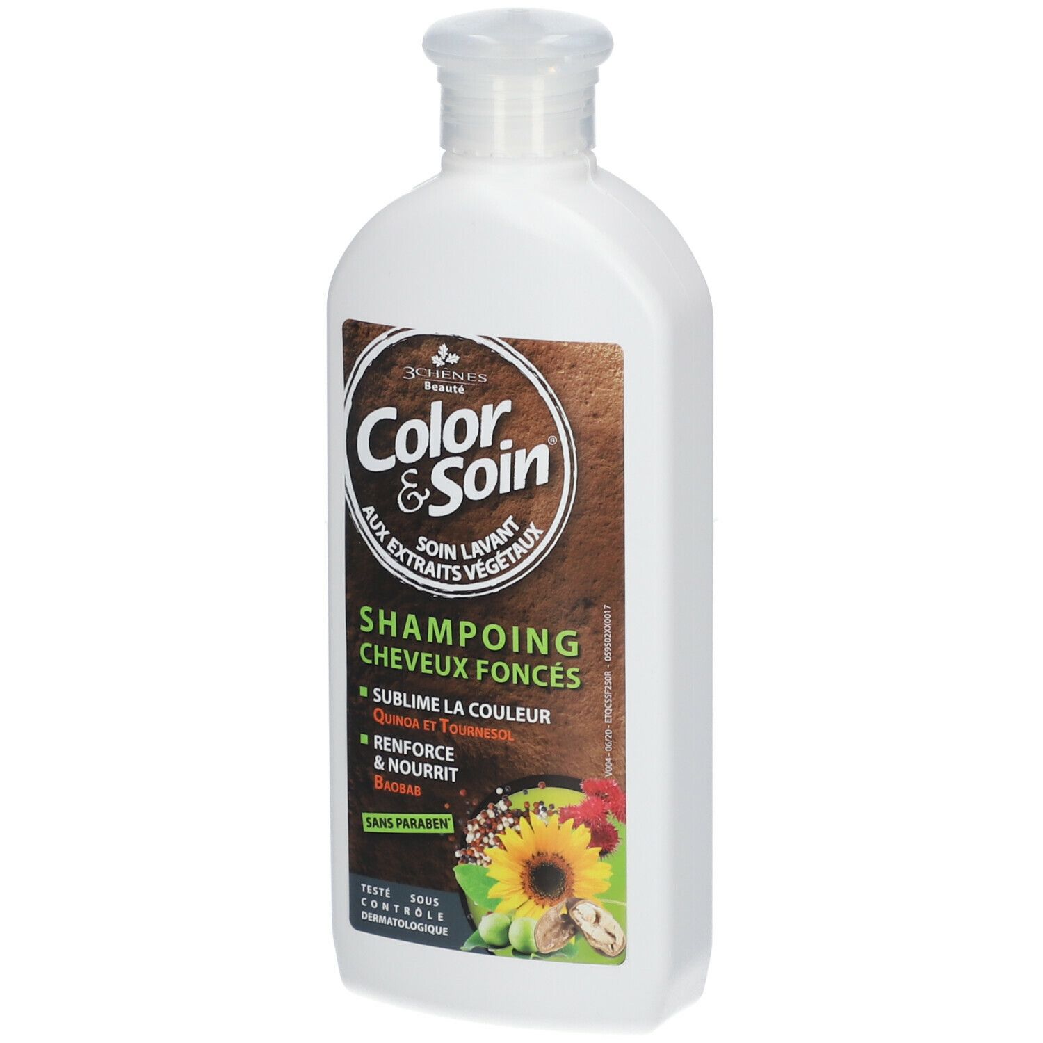 Les 3 Chênes Color & Soin Shampoing cheveux foncés