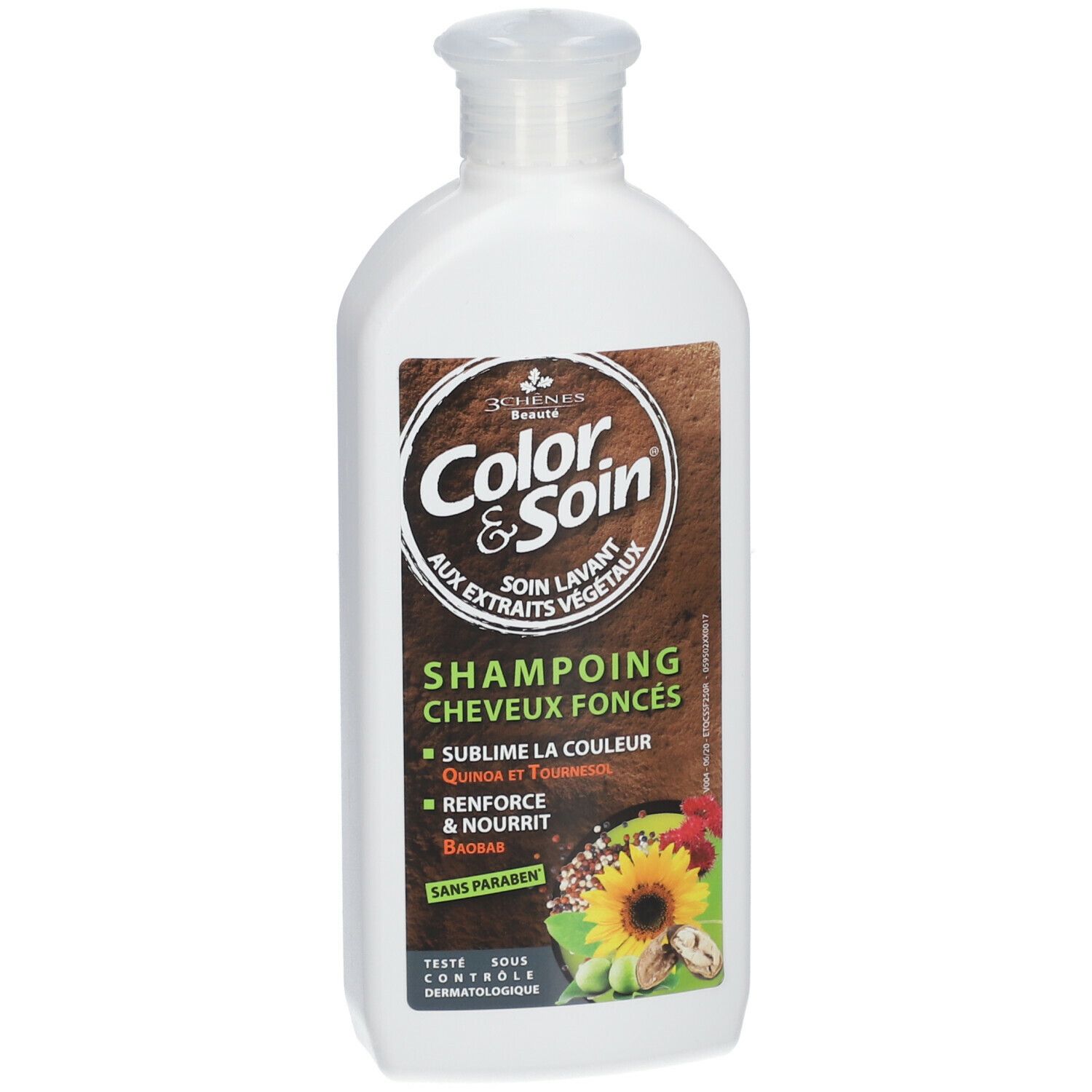 Les 3 Chênes Color & Soin Shampoing cheveux foncés
