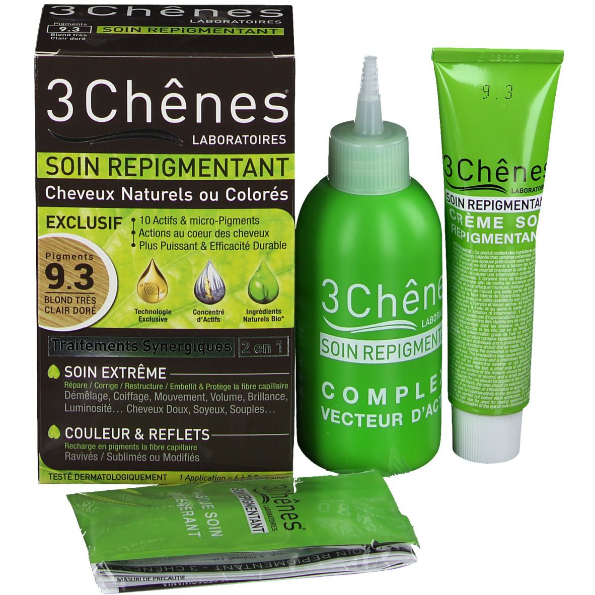 Les 3 Chênes Soin répigmentant 9.3 blond très clair doré