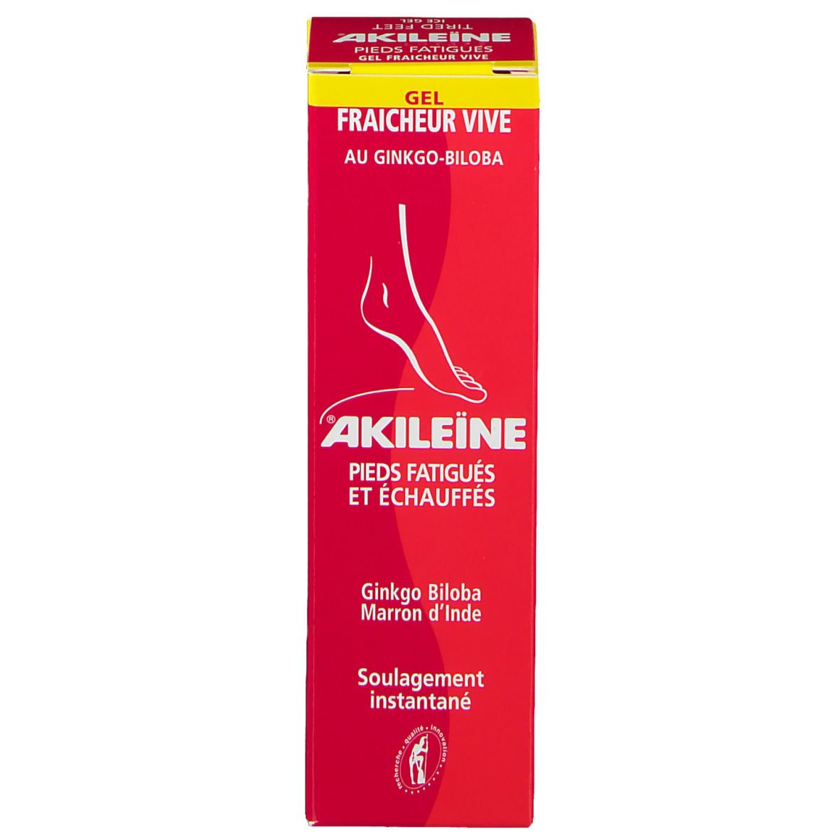 Akileïne Soins rouges Gel fraîcheur vive Pieds fatigués et échauffés