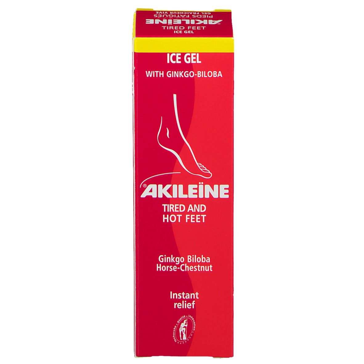 Akileïne Soins rouges Gel fraîcheur vive Pieds fatigués et échauffés