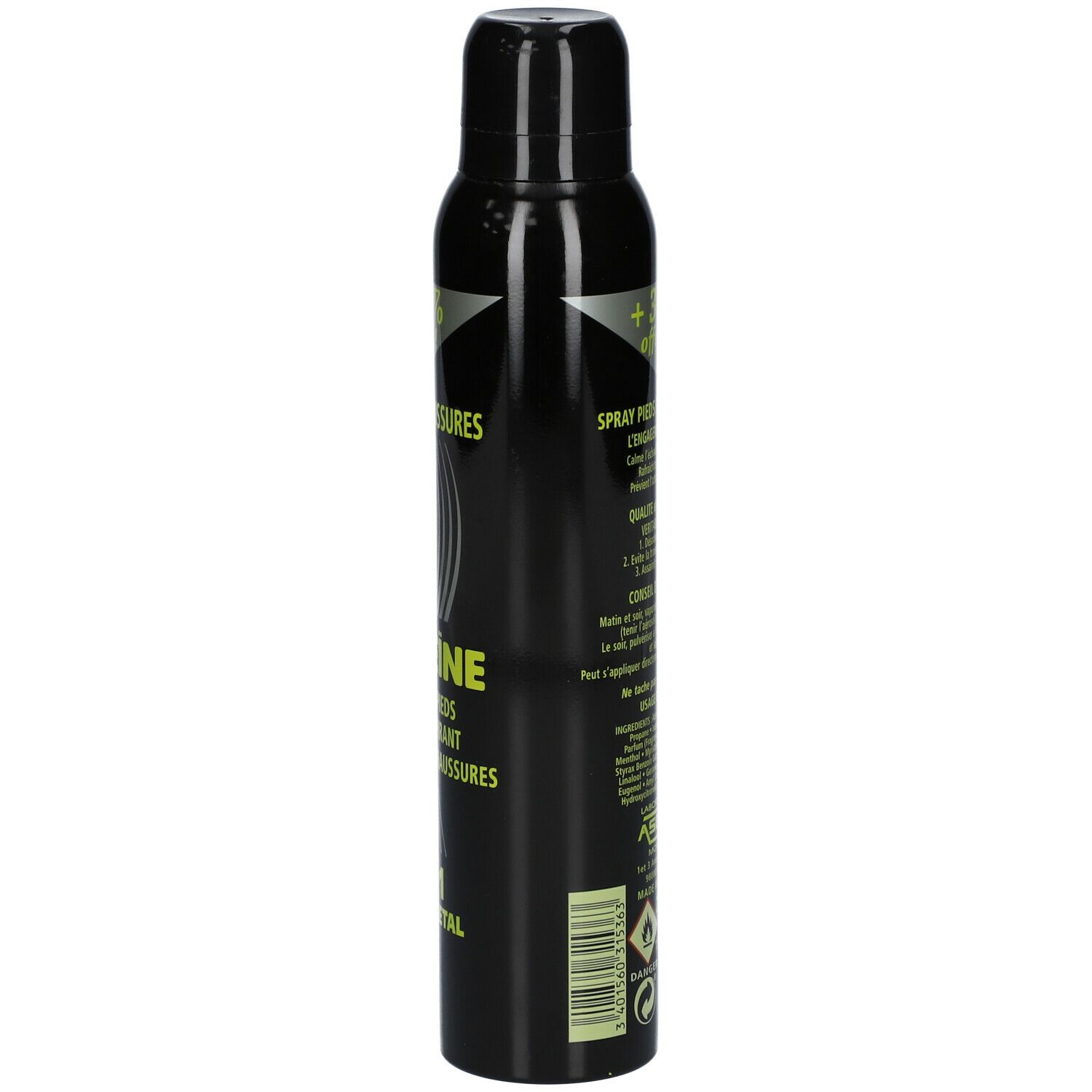 Akileïne Spray Deo Pieds & Chaussures Noir