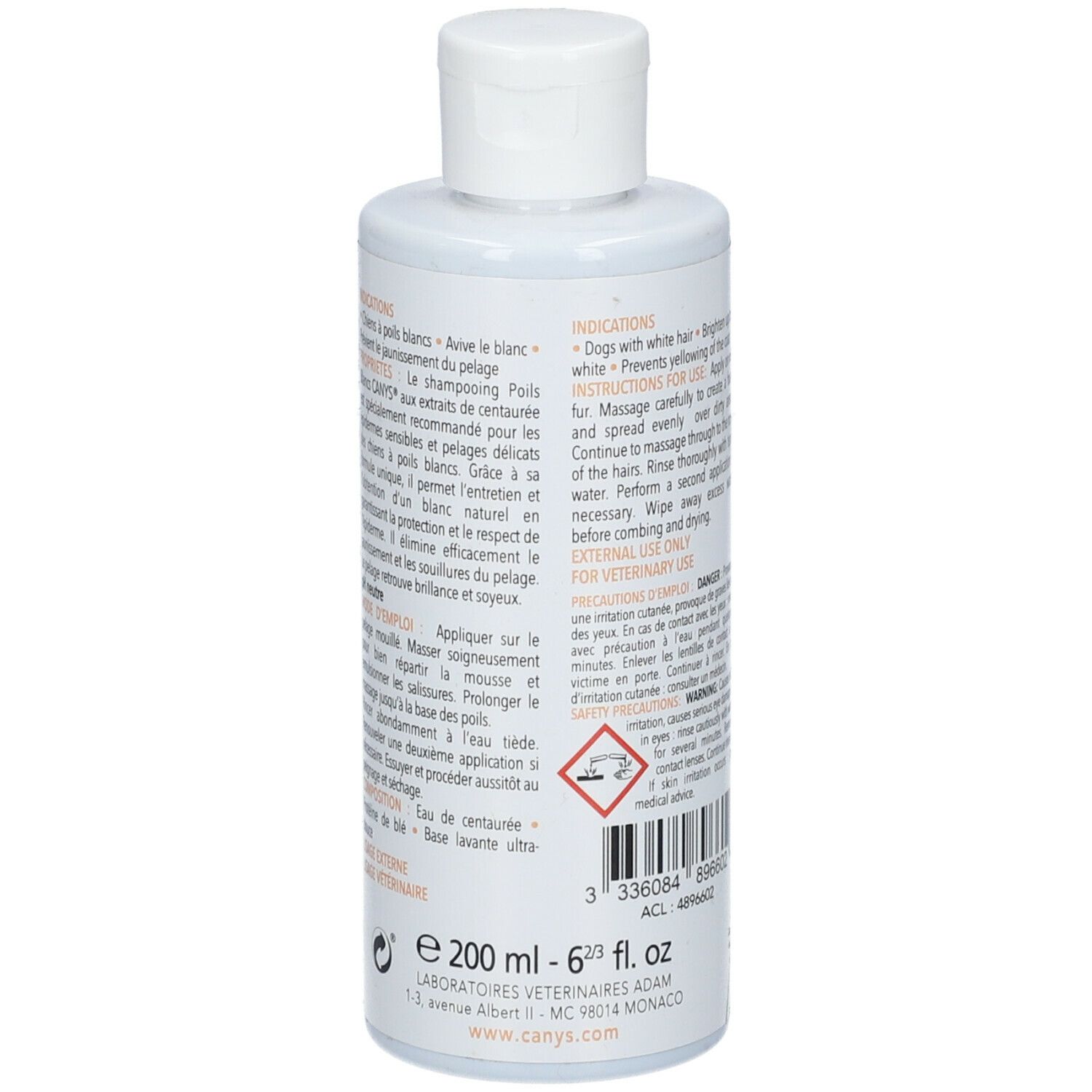 CANYS® Shampooing Poils Blancs
