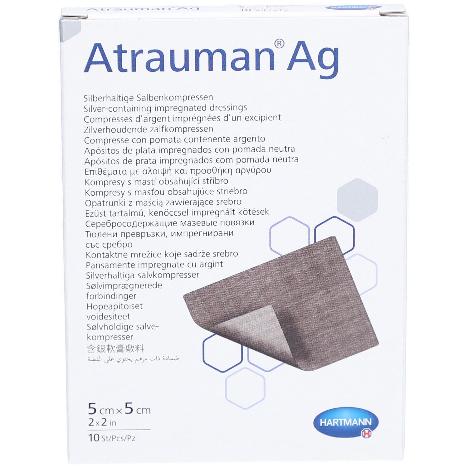 Atrauman Ag stérile 5cmx5cm